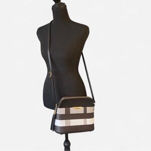 Stylish Black and Gray Crossbody Bag